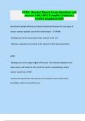 EPRI - Reactor Theory Exam Questions and answers with 100&percnt; Complete Solutions &vert; verified &updated 2024