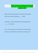 EPRI&colon; Chemistry Questions and answers with 100&percnt; Complete Solutions &vert; verified &updated 2024