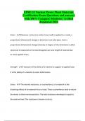 EPRI EF Nuclear Power Plant Materials Certification Exam Questions and answers with 100&percnt; Complete Solutions &vert; verified &updated 2024