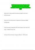 EPRI Instrumentation Practice Test Questions and answers with 100&percnt; Complete Solutions &vert; verified &updated 2024