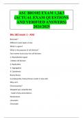 ASU BIO182 EXAM 1&comma;2&3 &lpar;ACTUAL EXAM QUESTIONS AND VERIFIED ANSWERS&rpar; 2024&sol;2025