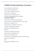CHSPE formulas Questions & Answers