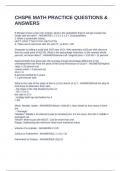 CHSPE MATH PRACTICE QUESTIONS & ANSWERS