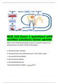    NUR 325 Exam 1 questions with verified solutions latest update Which of the following physiologic responses would one expect in an individual that is stressed&quest; &lpar;Select all that apply&period;&rpar;  a&period; Decreased water retention b&period; Increased heart rate and blood pre