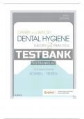 Test Bank For Darby and Walsh Dental Hygiene Theory and Practice 5th Edition By Jennifer A Pieren&comma; Denise M&period; Bowen&comma; 9780323477192&comma; All Chapters LATEST