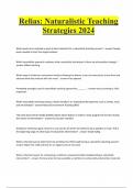 Relias&colon; Naturalistic Teaching Strategies 2024