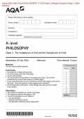 &period; Actual 2024 AQA A-level PHILOSOPHY 7172&sol;2 Paper 2 Merged Question Paper &plus; Mark  Scheme Actual 2024 AQA A-level PHILOSOPHY 7172&sol;2 Paper 2 The metaphysics of God and the  metaphysics of mind Merged Question Paper &plus; Mark Scheme