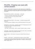 PVL3701 - Property Law exam with correct answers 