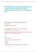 NR 546&sol;NR546 FINAL EXAM LATEST 2024-2025 WITH ACTUAL QUESTIONS AND CORRECT VERIFIED ANSWERS ALREADY GRADED A&plus; 100&percnt; GUARANTEED PASS&excl;