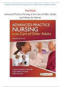 Test Bank&colon; Advanced Practice Nursing in the Care of Older Adults&comma; 2nd Edition by Malone &sol; BEST STUDY GUIDE