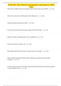 WLD 107&colon; TIG Final Exam Questions and Answers 100&percnt; Pass