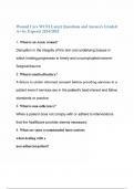 Wound Care WCEI Latest Questions and Answers Graded A&plus; by Experts 2024&sol;2025