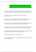Registered Behavior Technician Exam &vert; Questions Solved 100&percnt; Correct Answers