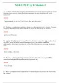 NUR 1172 &lpar; LATEST 2024 &sol; 2025 &rpar; PREP U MODULE 2 &vert; GRADED A&plus; QUESTIONS AND ANSWERS &lpar;SOLVED&rpar;
