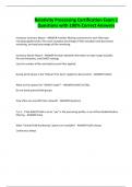 Relativity Processing Certification Exam &vert; Questions with 100&percnt; Correct Answer