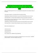 Relativity Processing Exam 10&period;0&vert; Questions with 100&percnt; Correct Answers Latest Update 2024- 2025