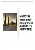 MNM3709 exam pack Assignment 4 &lpar;QUALITY  ANSWERS&rpar; Semester 2 2024