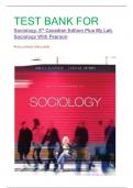 TEST BANK FOR Sociology&comma; 8th Canadian Edition Plus My Lab Sociology With Pearson by john j&period; macionis&comma; linda m&period; gerber