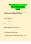RRT National board exam review- 2024 &vert; Questions and 100&percnt; Complete Solutions &lpar;Verified Answers&rpar;