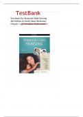 Test Bank For Maternal Child Nursing 6th Edition by Emily Slone McKinney Chapter 1-55&vert; Complete Guide 2022