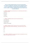 TEXAS CODE ENFORCEMENT EXAM YEAR 2024&sol;2025 &sol;  ACCURATE CURRENTLY TESTING EXAM VERSIONS WITH  ACTUAL QUESTIONS AND DETAILED ANSWERS WITH A  STUDY GUIDE &sol; EXPERT VERIFIED FOR GURANTEED PASS&sol;  LATEST UPDATE