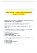 Med Surg ATI Capstone Questions And Answers Rated A&plus;&period;