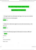 ITC 565 Final Exam 2024 Questions and Verified Answers &lpar;2024 &sol; 2025&rpar; 100&percnt; Guarantee Pass