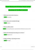 TEXAS Manicurist Written State Board Exam 2024 Questions and Verified Answers &lpar;2024 &sol; 2025&rpar; 100&percnt; Guarantee Pass