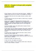 ARM 54 - Chapter 11 Exam with complete solutions 2024&period;