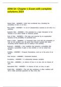 ARM 54- Chapter 1 Exam with complete solutions 2024&period;