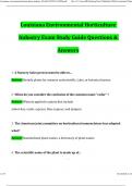 Louisiana environmental horticulture industry Exam STUDY GUIDE 2024 Questions and Verified Answers &lpar;2024 &sol; 2025&rpar; 100&percnt; Guarantee Pass 