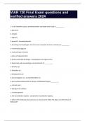VIAR 120 Final Exam questions and verified answers 2024