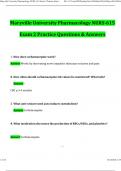 NURS-615 Exams BUNDLED Maryville University Pharmacology NURS-615 Exam 2 Actual Latest Questions and Answers &lpar;100&percnt; Pass&rpar;