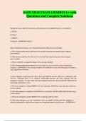 SAFE MLO EXAM GRADED A&plus; with Questions and Complete Solutions