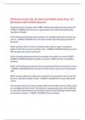 TX General Lines Life&comma; Accident and Health Exam Prep 151 Questions with Verified Answers&comma;100&percnt; CORRECT