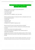 Servicenow CSA Exam 2 Questions Solved 100&percnt; Correct