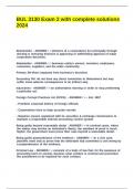 BUL 3130 Exam 2 with complete solutions 2024&period;