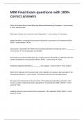 M08 Final Exam questions with 100&percnt; correct answers