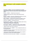 BUL 3130 Exam 1 with complete solutions 2024