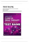 Test Bank For Abrams&rsquo; Clinical Drug Therapy Rationales for Nursing Practice 12th Edition Geralyn Frandsen