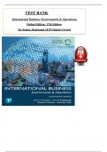 Test Bank - International Business&colon; Environments & Operations&comma; 17th Global Edition by Daniels&comma; Radebaugh & Sullivan&comma; All 20 Chapters Covered&comma; Verified Latest Edition