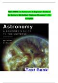 TEST BANK For Astronomy A Beginners Guide to the Universe&comma; 8th Edition by Chaisson&comma; All Chapters 1 to 18 complete Verified editon
