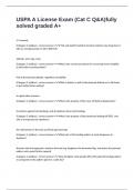 USPA A License Exam &lpar;Cat C Q&A&rpar;fully solved graded A&plus;