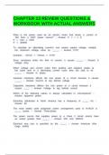 CHAPTER 13 REVIEW QUESTIONS & WORKBOOK WITH ACTUAL ANSWERS