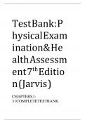 Test Bank for Physical Examination and Health Assessment&comma; 8th Edition&comma; Carolyn Jarvis&comma; ISBN&colon; 9780323510806