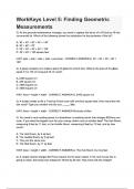 WorkKeys Level 5- Finding Geometric Measurements