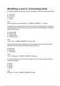 WorkKeys Level 5 Converting Units&period;