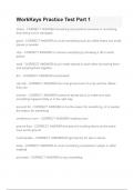 WorkKeys Practice Test Part 1