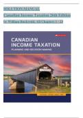 Solutions Manual for Canadian Income Taxation 2023&sol;2024&comma; 26th Edition by William Buckwold&comma; ISBN&colon; 9781264909551&comma; All 23 Chapters Covered&comma; Verified Latest Edition&excl;&excl;&excl;&excl;