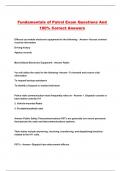Fundamentals of Patrol Exam Questions And 100&percnt; Correct Answers